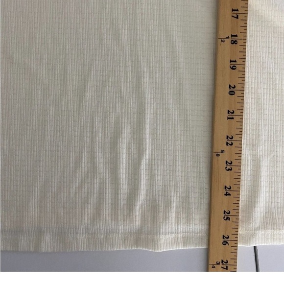 TORRID 2 Texture Jersey Lace-Up Drop Shoulder Top Plus Size 2X Ivory - Picture 7 of 7